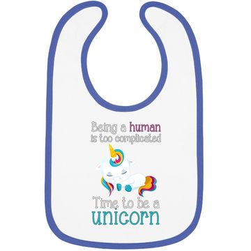 Discover Time To Be A Unicorn Plus Size Baby Bib