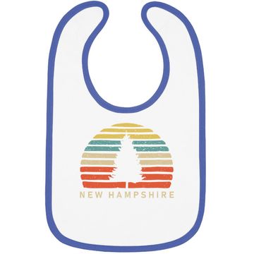 Discover Retro Sunset New Hampshire Baby Bib