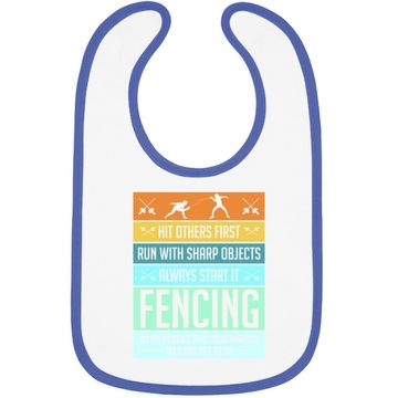 Discover Fencing Baby Bib Sport Pun For Youth Baby Bib