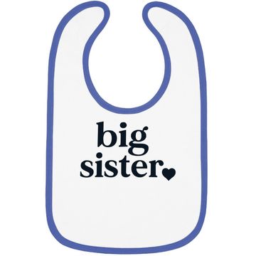 Discover Big Sister & Little Sister Sibling Reveal Announcement Baby Bib For Girls Toddler Baby