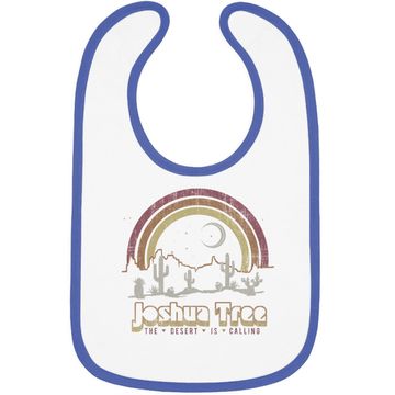 Discover Joshua Tree Desert Rainbow Vintage Retro Outdoors Baby Bib
