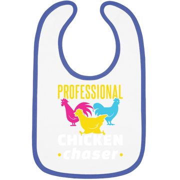Discover Professional Chicken Chaser Funny Chickens Farming Baby Bib