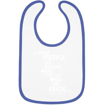 Discover Philosophy Rousseau Quote  eat The Rich Baby Bib