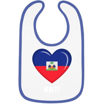 Discover Haiti Flag Baby Bib