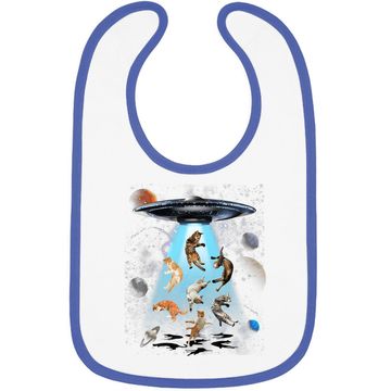 Discover Galaxy Cat Ufo Baby Bib