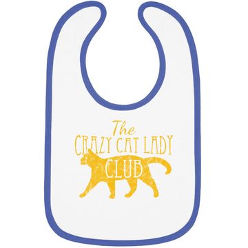 Discover The Crazy Cat Lady Club Distressed Baby Bib