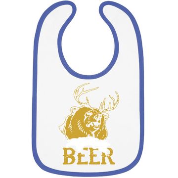 Discover Beer Deer Bear Baby Bib