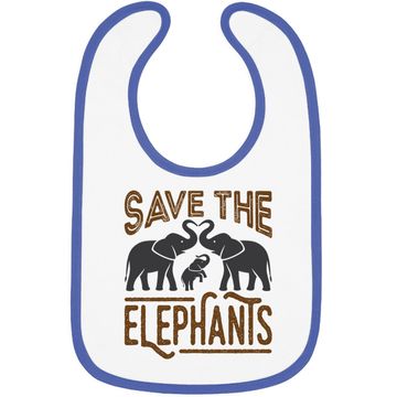 Discover Protect Wildlife Save The Elephants Baby Bib