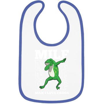 Discover I Love Frogs Dabbing Amphibian Baby Bib