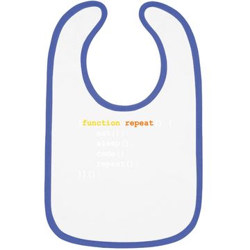 Discover Computer Science Programmer Eat Sleep Code Baby Bib