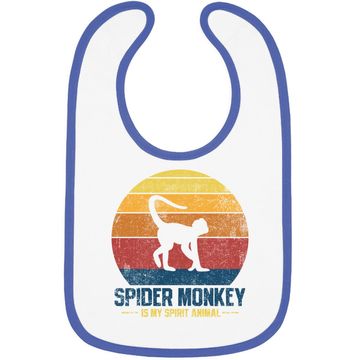 Discover Spider Monkey Vintage Baby Bib