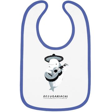 Discover Belugariachi Beluga Whale Baby Bib