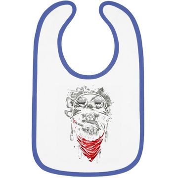 Discover Gorilla Smoking A Cigar Powerful Animal Baby Bib