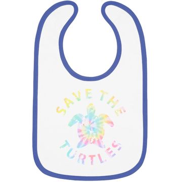 Discover Save The Turtles Tie Dye Baby Bib