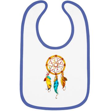 Discover Native American Dreamcatcher Feather Baby Bib