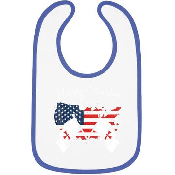 Discover Happy Columbus Day Baby Bib