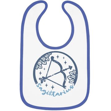 Discover Vintage Distressed Sagittarius Symbol Zodiac Sign Baby Bib