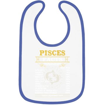 Discover Pisces Facts Zodiac Signs Baby Bib