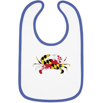 Discover Maryland Crab State Pride Flag Baby Bib