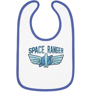 Discover Space Ranger Star Command Logo Baby Bib