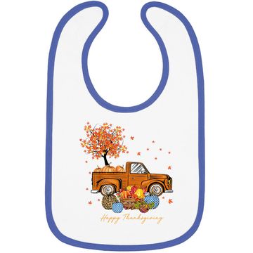 Discover Pumpkins Truck Autumn Leaf Fall  baby Bib