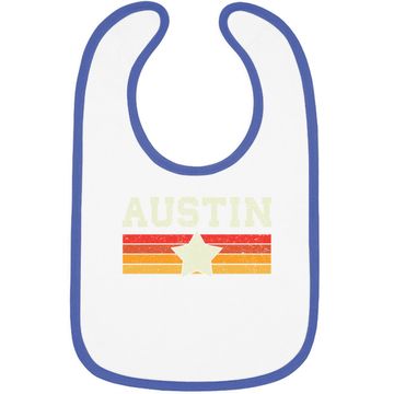 Discover Austin Texas Retro Vintage Baby Bib