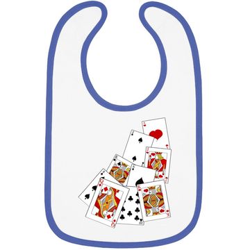 Discover Poker Playing Card Baby Bib Ace King Queen Jack