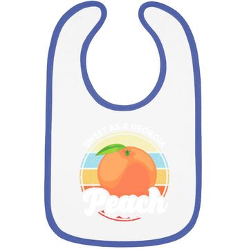 Discover Sweet As A Georgia Peach Baby Bib