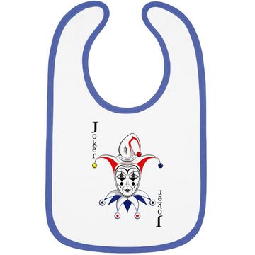 Discover Joker Playing Card Baby Bib