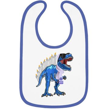 Discover T Rex Dinosaur Hanukkah Baby Bib