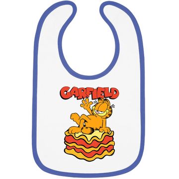 Discover Lasagna Slice Garfield Pose Baby Bib