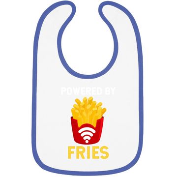 Discover Powered By Fries Fried Potato Fry Fast Food Baby Bib