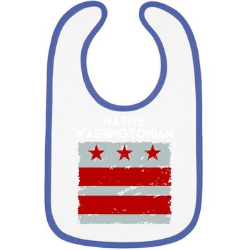 Discover Vintage Hometown Washington D.c Baby Bib