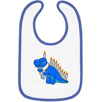 Discover Hanukkah Dinosaur Menorasaurus T Rex Dino Chanukah Boys Gift Baby Bib