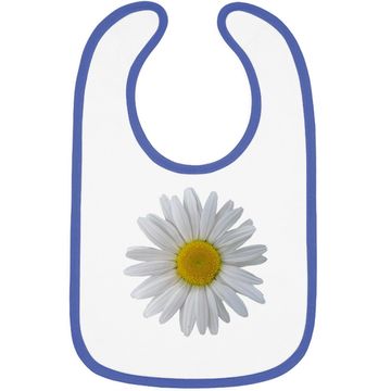 Discover White Daisy Flower Blooming Baby Bib