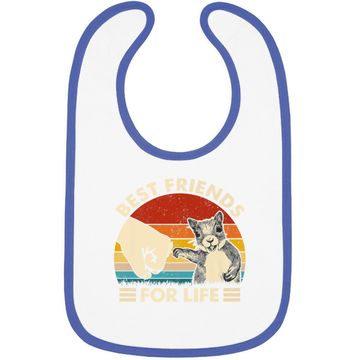 Discover Squirrel Best Friend For Life Fist Bump Baby Bib