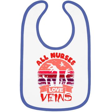 Discover Halloween Nurse Baby Bib All Nurses Love Veins Vampire Baby Bib