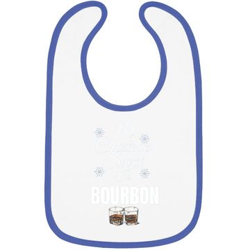 Discover My Christmas Spirit Is Bourbon Baby Bib