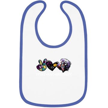 Discover Peace Love Night Mare Baby Bib