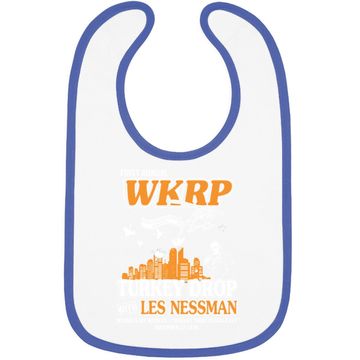 Discover First Annual Wkrp Turkey Drop Les Nessman Baby Bib