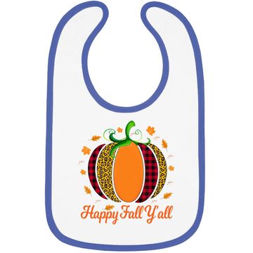 Discover Happy Fall Y'all Autumn Season Baby Bib