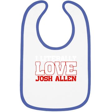 Discover I Literally Love Josh Allen Buffalo Football Baby Bib