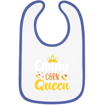 Discover Candy Corn Queen Cute Halloween Day Baby Bib