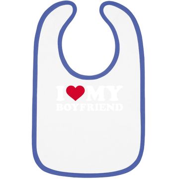 Discover I Love My Boyfriend Baby Bib