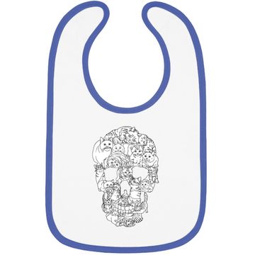 Discover Cat Skull Halloween Baby Bib