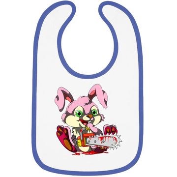 Discover Bloody Chainsaw Bunny Halloween Horror Rabbit Baby Bib