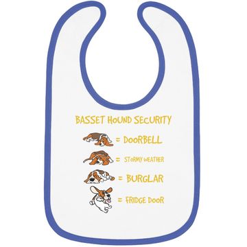 Discover Basset Hound Security Baby Bib