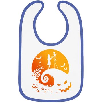 Discover Jack Skellington The Nightmare Before Christmas And Sally Halloween Baby Bib