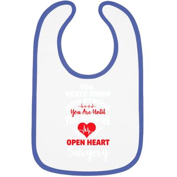 Discover I Survived Open Heart Surgery Bypass Survivor Recovery Gift Baby Bib