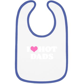Discover I Love Hot Dads Baby Bib